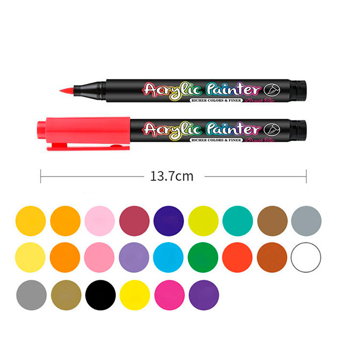 AcrylicMarkers, markery akrylowe (24 sztuki) - Image 2