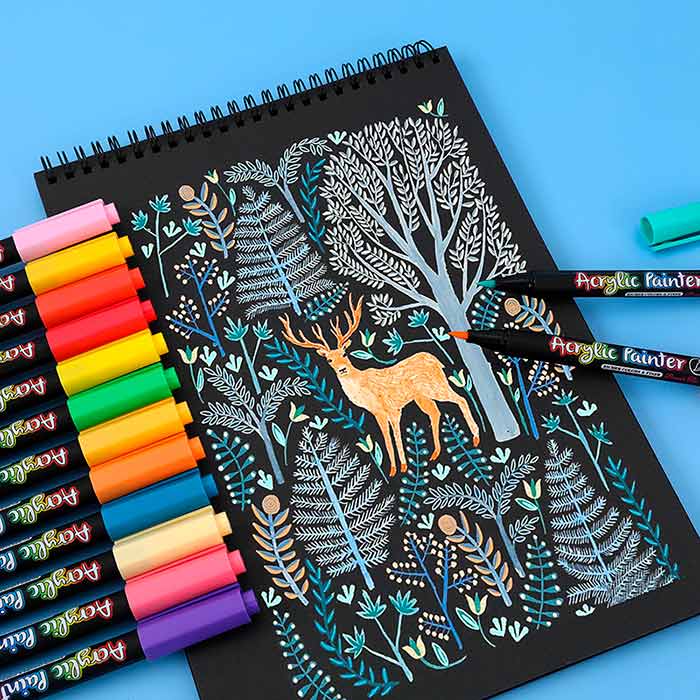 AcrylicMarkers, markery akrylowe (24 sztuki) - Image 3