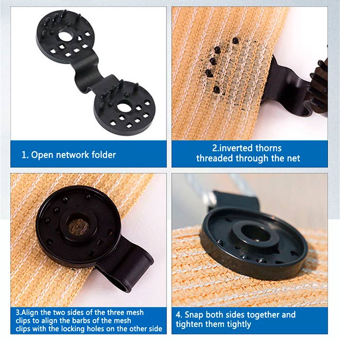 AttachClips, uchwyt do montażu siatki (30 sztuk) - Image 5