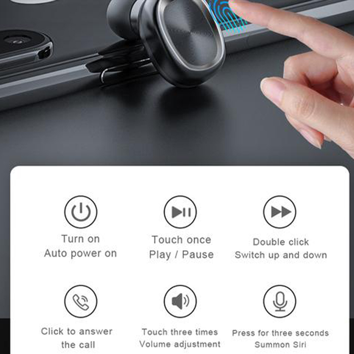 AudioInfinity, wodoodporne bezprzewodowe słuchawki bluetooth z stacją ładowania - Image 7