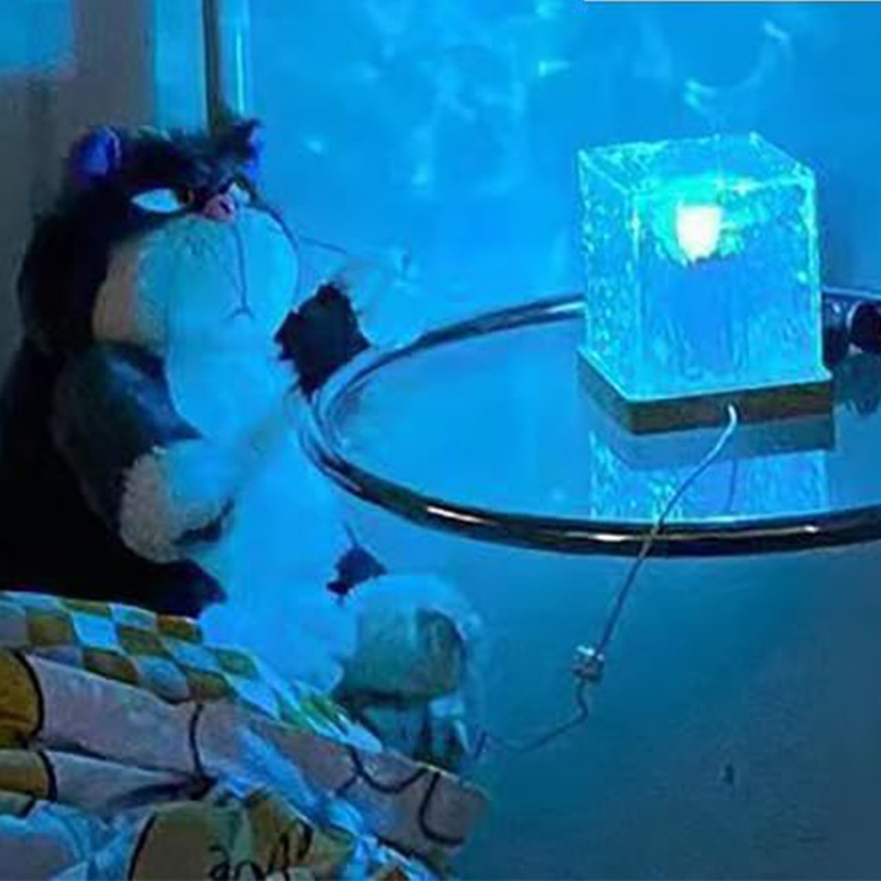 AuroraBorealis, dekoracyjna lampa z efektem zorzy polarnej