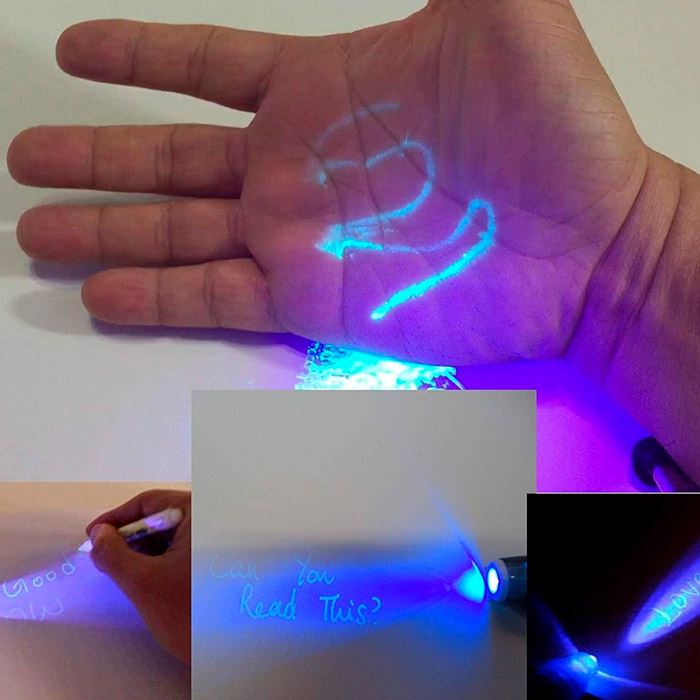 Długopis kulkowy, niewidoczny magiczny długopis z promieniem UV (1+1 GRATIS) - Image 8