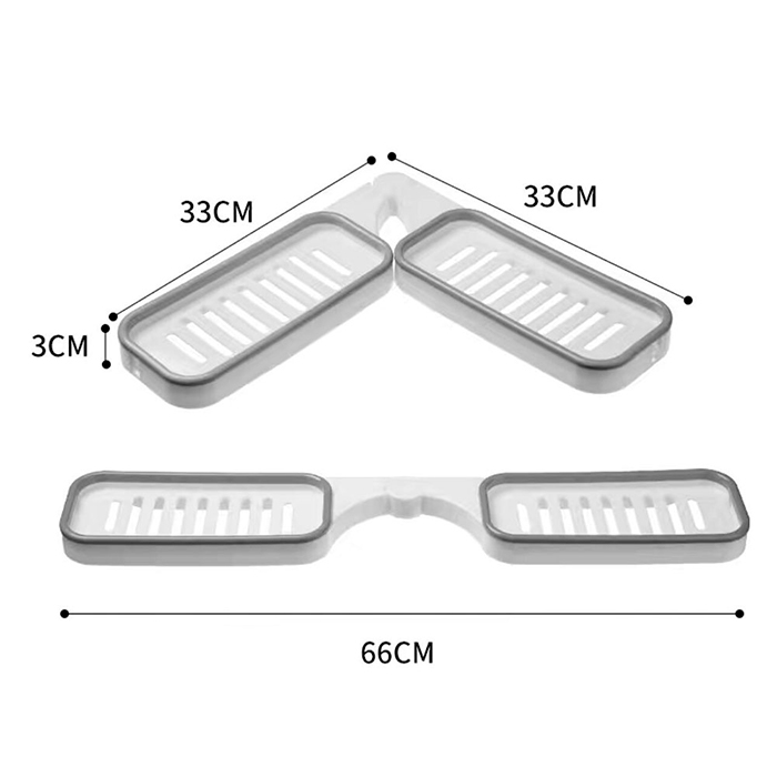 BathroomShelf, półka łazienkowa, którą można zamontować pod kątem 90° lub 180° - Image 2