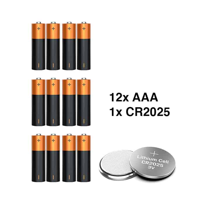 Zestaw baterii do lampek LED GlowWaterLights (13 szt.) - Image 4