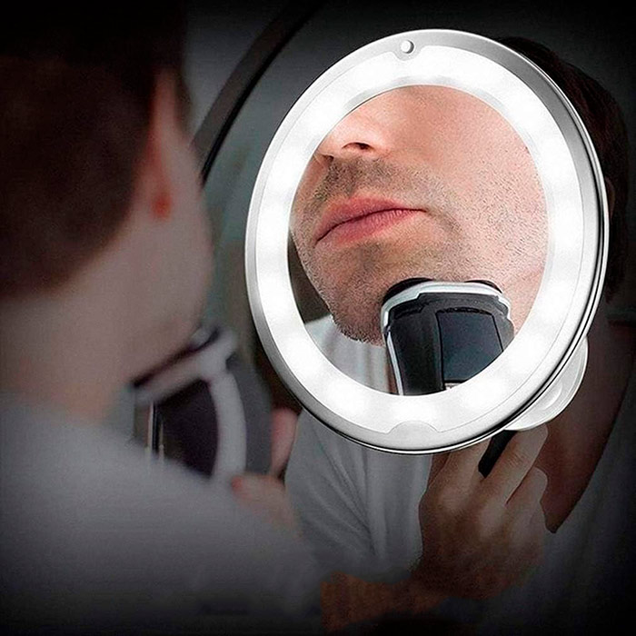 BeautyMirror, lusterko z powiększeniem, potężnym oświetleniem LED i giętkim uchwytem - Image 4