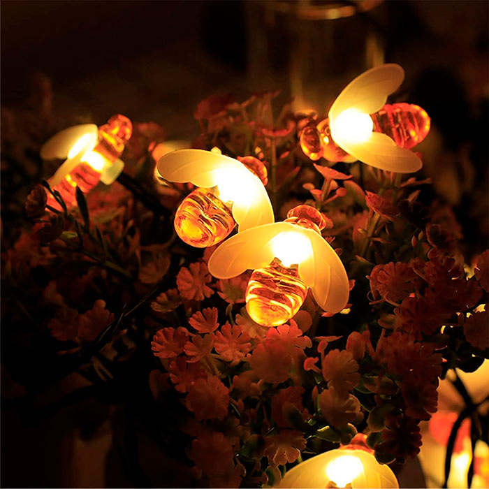 BeeLights, lampa słoneczna z 30 diodami LED w kształcie pszczół - Image 8