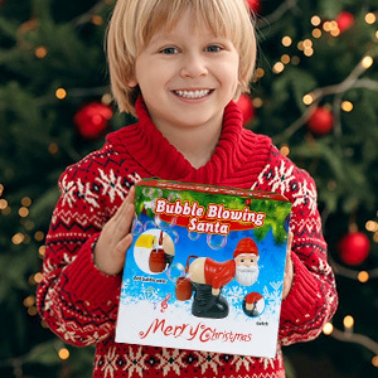 BlowSanta, zabawka do baniek mydlanych Święty Mikołaj - Image 6