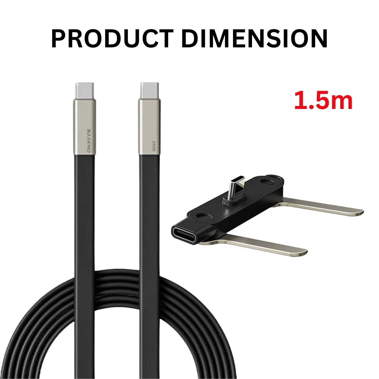 Kabel 2w1 do ładowania z podstawką na telefon, Bracky - Image 2
