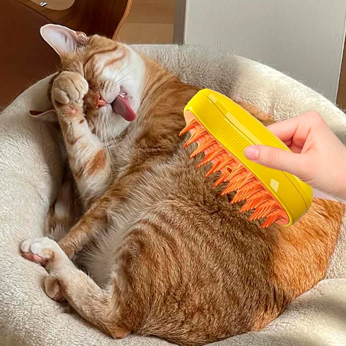 Brushy, elektryczna szczotka dla zwierząt z wodnym rozpylaczem - Image 3