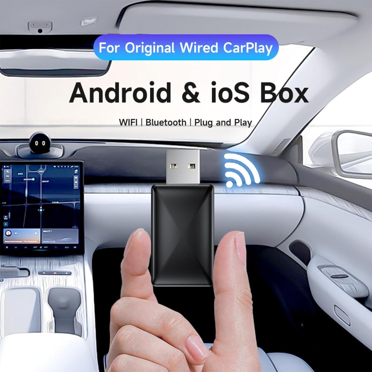 CarPlay, pendrive do bezprzewodowej łączności samochodowej z Apple CarPlay i Android Auto - Image 4