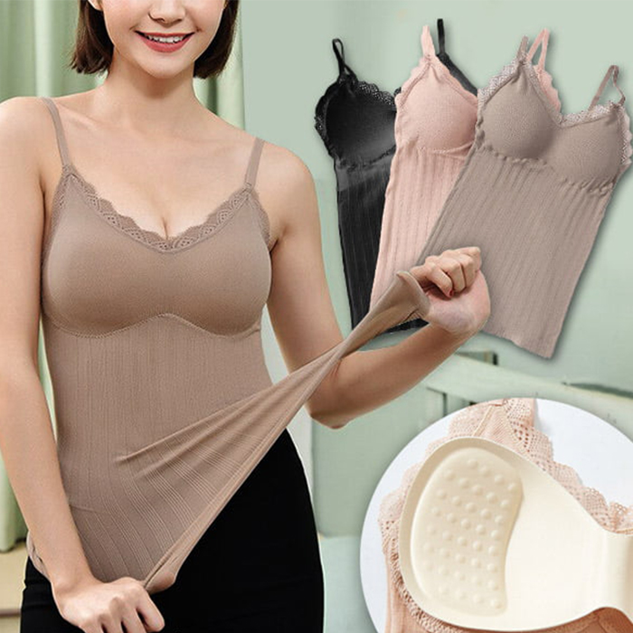 ComfortTop, 1 + 1 GRATIS Komplet koszulek z wyściełanymi paskami w kolorze czarnym i beżowym - Image 6