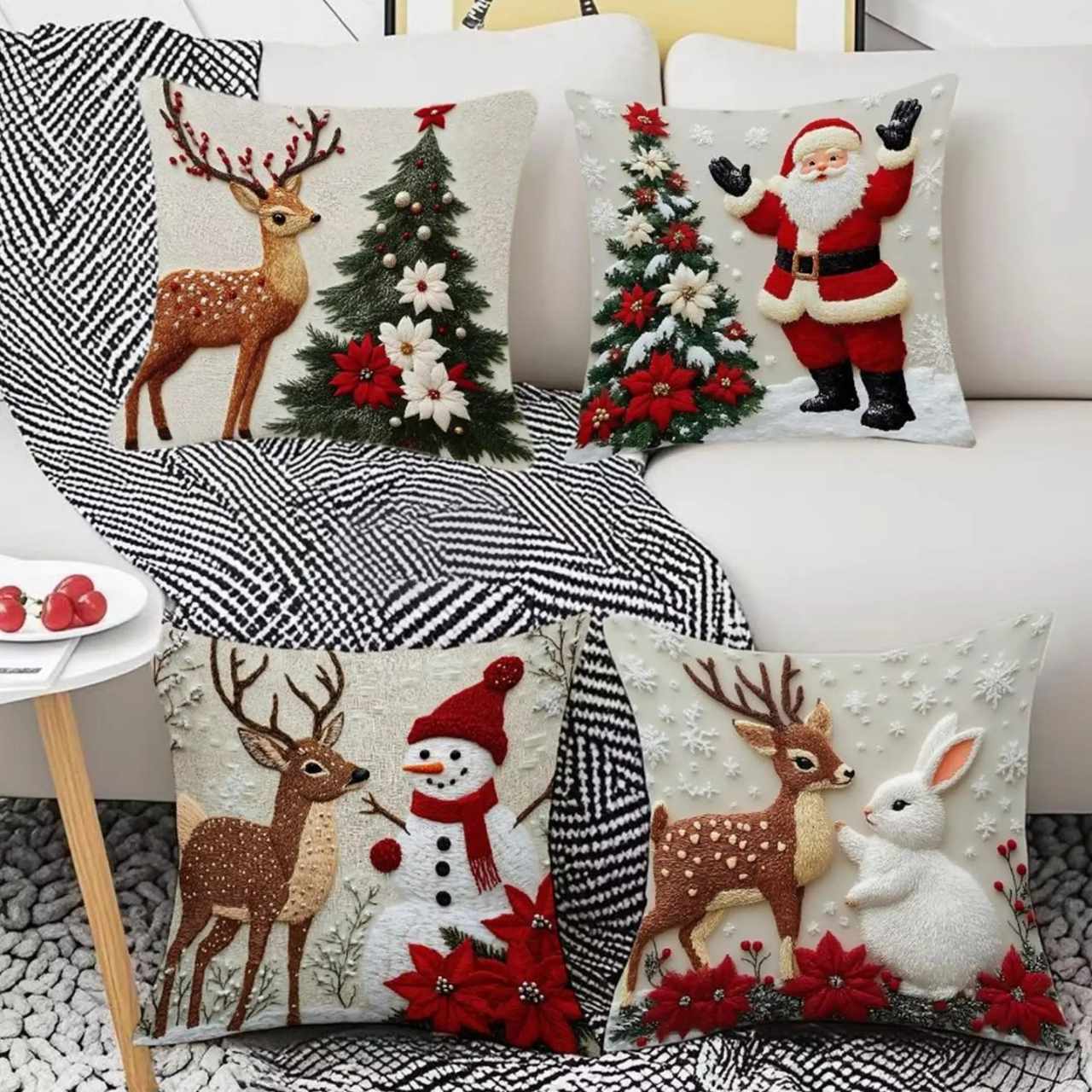 CutePillows, poszewki na poduszki świąteczne (4 sztuki) - Image 2