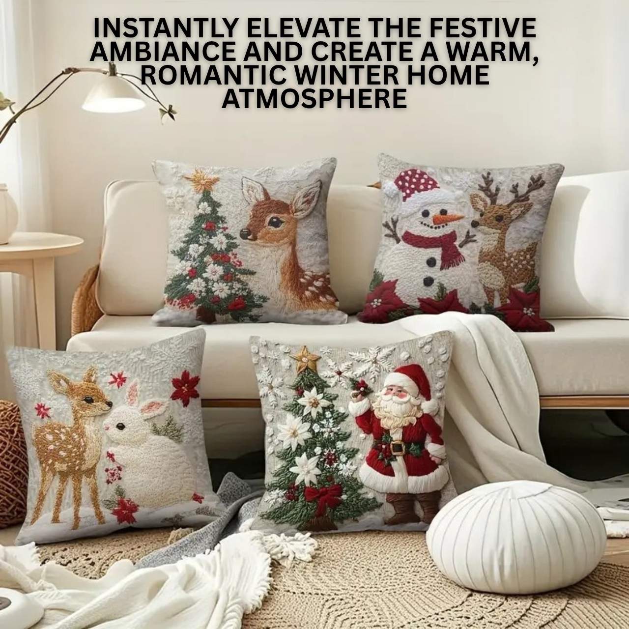 CutePillows, poszewki na poduszki świąteczne (4 sztuki) - Image 3