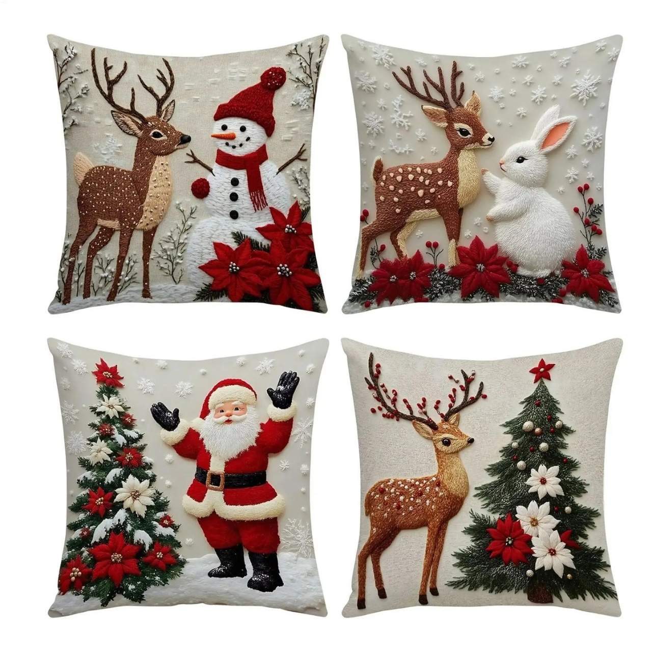 CutePillows, poszewki na poduszki świąteczne (4 sztuki) - Image 5