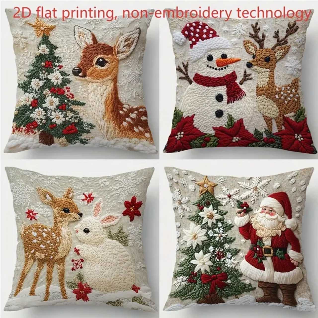 CutePillows, poszewki na poduszki świąteczne (4 sztuki) - Image 7
