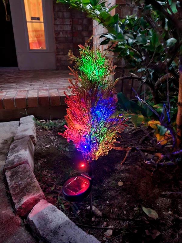 Cypress, lampa słoneczna w kształcie drzewa cyprysowego - Image 10