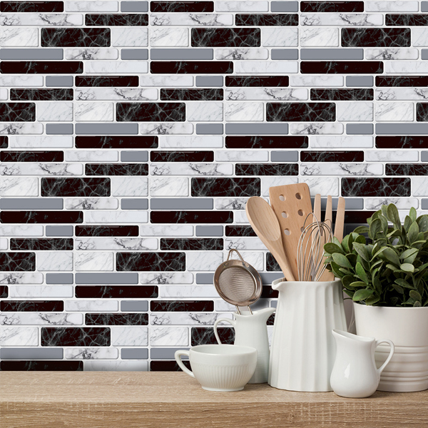 DecorWallpaper, trójwymiarowe naklejki ścienne imitujące kafelki (12 szt.) - Image 8