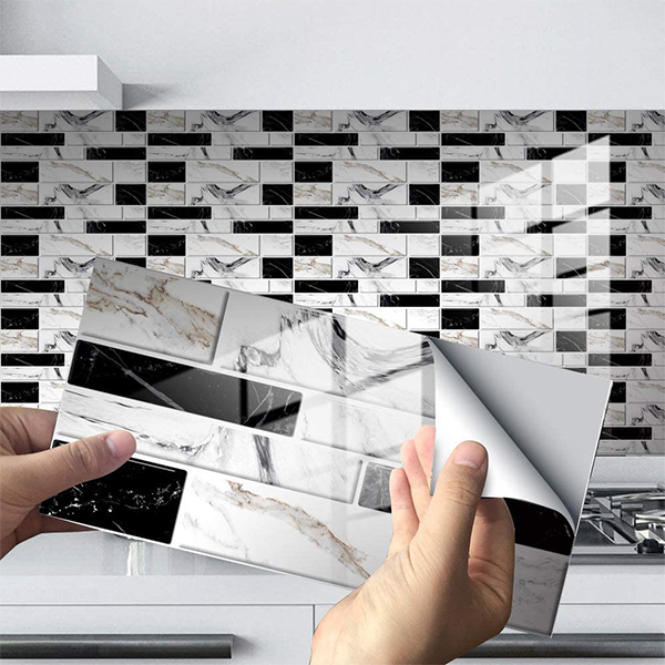 Tapety 3D w imitacji płytek