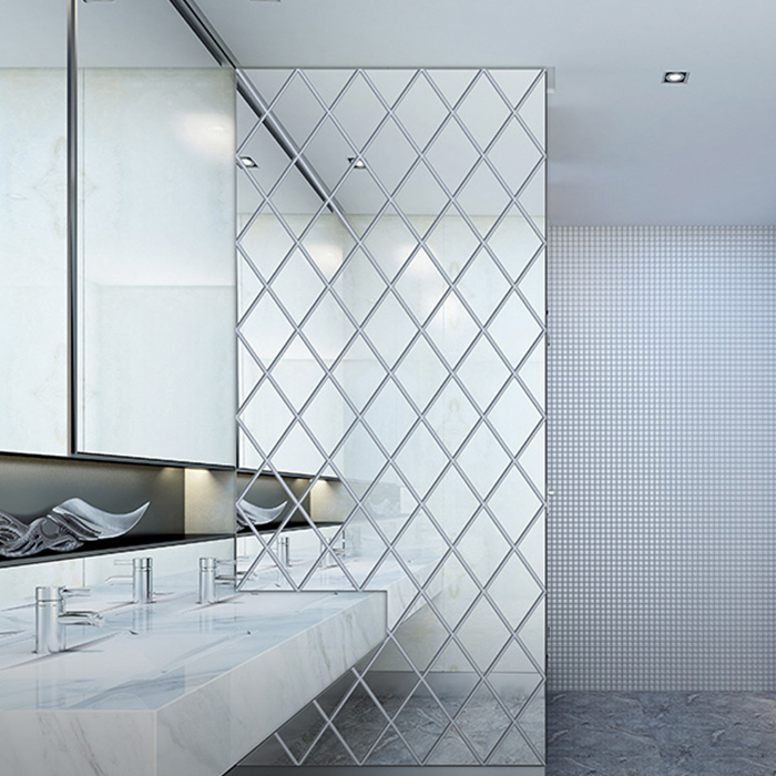 DiamondMirror – naklejki lustrzane w kształcie diamentu, 32 szt. - Image 5
