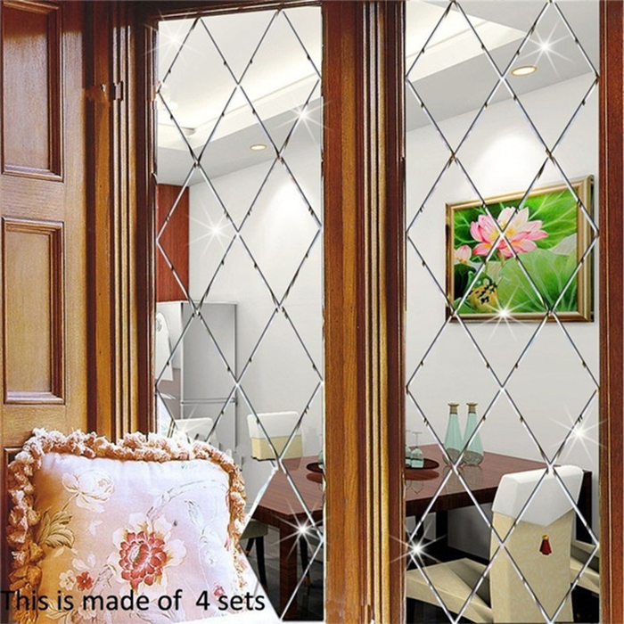 DiamondMirror – naklejki lustrzane w kształcie diamentu, 32 szt. - Image 8