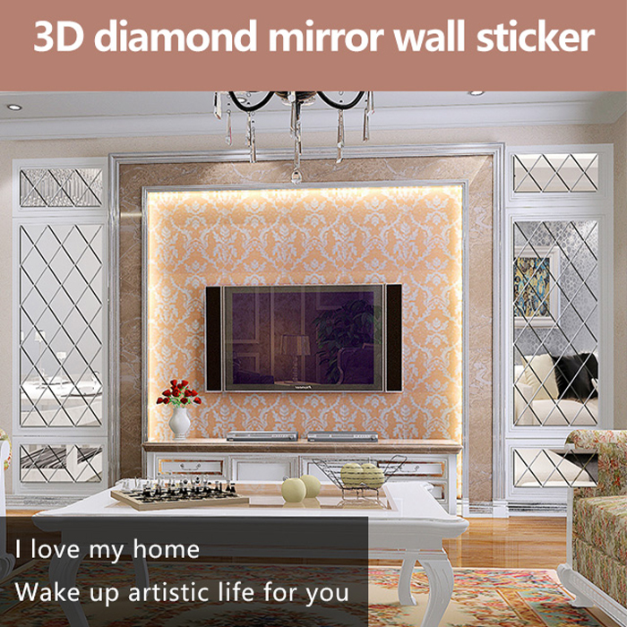 DiamondMirror – naklejki lustrzane w kształcie diamentu, 32 szt. - Image 9