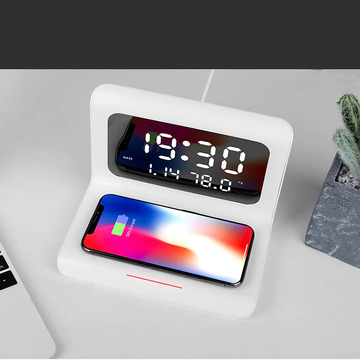 DigitalStation – ładowarka bezprzewodowa z budzikiem, kalendarzem i termometrem - Image 10