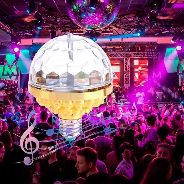 DiscoLamp, kolorowa żarówka obrotowa - Image 4