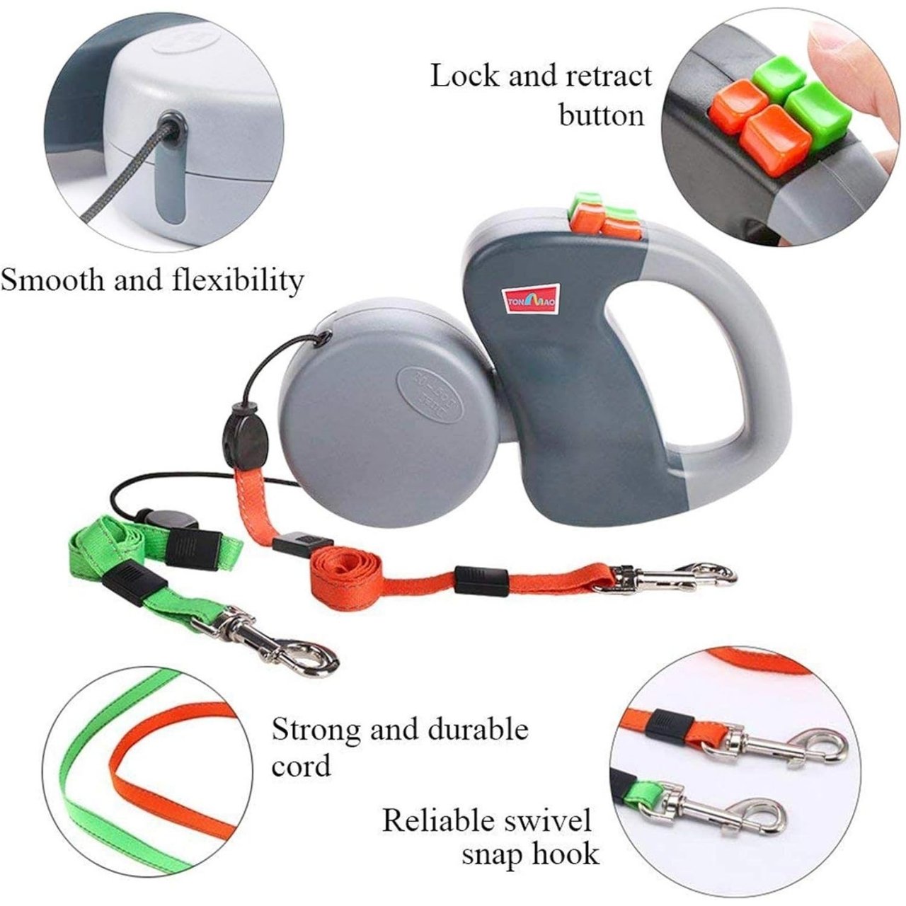 DoubleLeash, smycz automatyczna dla dwóch psów - Image 6