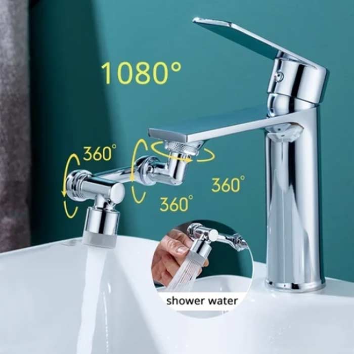 DualFaucet – nakładka na kran obracana o 1080°, 2 tryby strumienia - Image 8