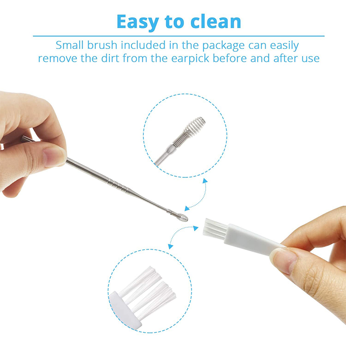 EarCleaningKit, 7-częściowy zestaw z akcesoriami do bezpiecznego czyszczenia uszu - Image 6