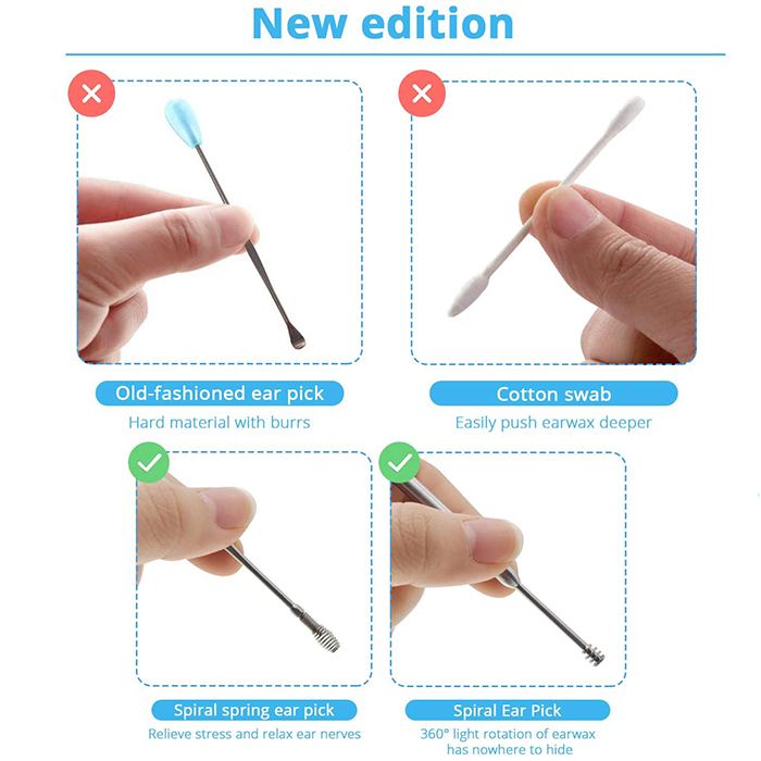 EarCleaningKit, 7-częściowy zestaw z akcesoriami do bezpiecznego czyszczenia uszu - Image 7