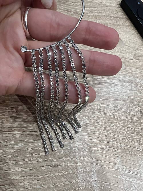 EarringCrystals, kolczyki wiszące z kryształami (1 szt.) - Image 9