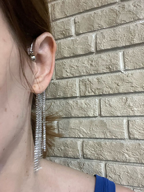 EarringCrystals, kolczyki wiszące z kryształami (1 szt.) - Image 10