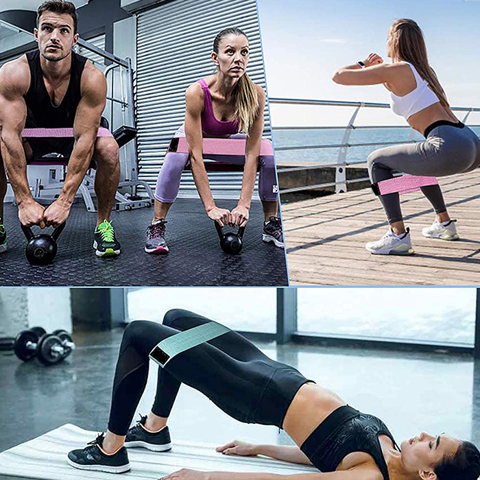 ExerciseBands, 3-częściowy zestaw elastycznych taśm do ćwiczeń - Image 3