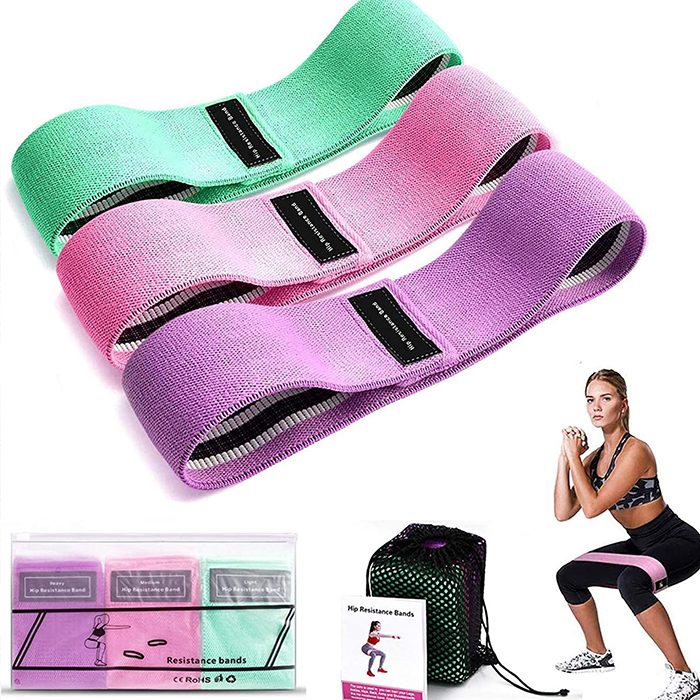 ExerciseBands, 3-częściowy zestaw elastycznych taśm do ćwiczeń - Image 7