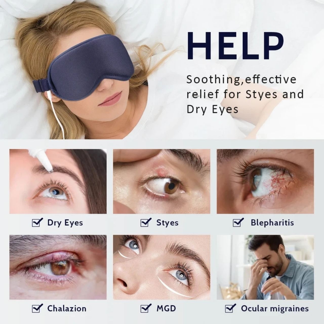 EyeMask, podgrzewana maska do masażu oczu - Image 3