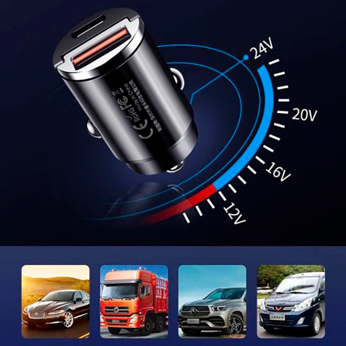 Ładowarka samochodowa FastCharger zapewnia super szybkie ładowanie w przeciwieństwie do konwencjonalnych ładowarek!