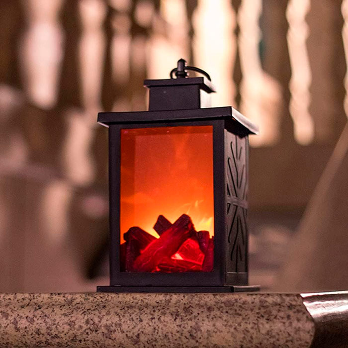 FireLantern, dekoracyjna lampa z wyglądem kominka i wirtualnym ogniem - Image 3