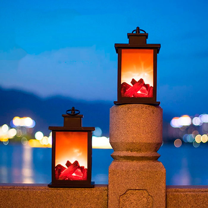FireLantern, dekoracyjna lampa z wyglądem kominka i wirtualnym ogniem - Image 9