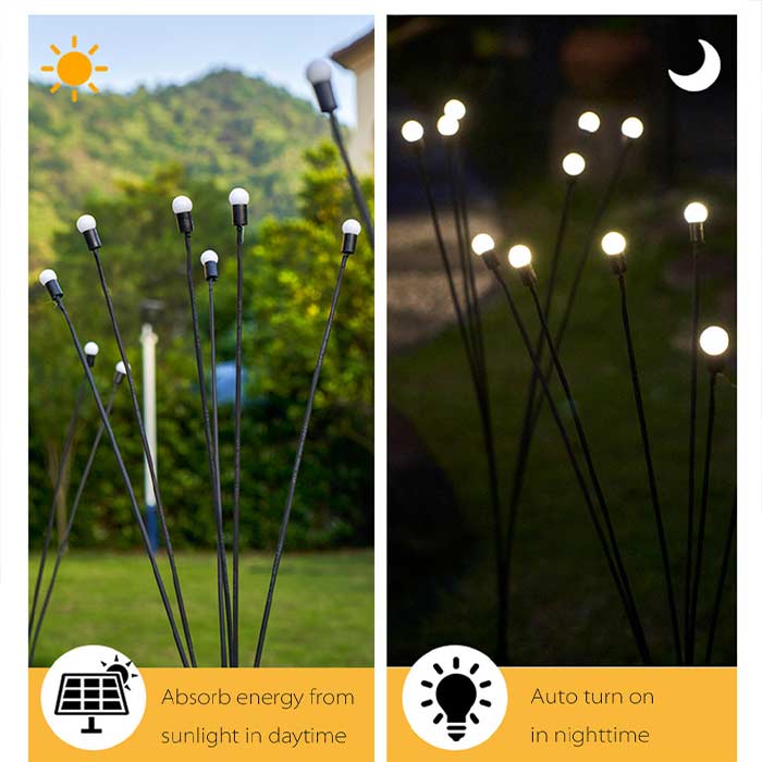 Eleganckie lampki solarne, które delikatnie kołyszą się na wietrze!
