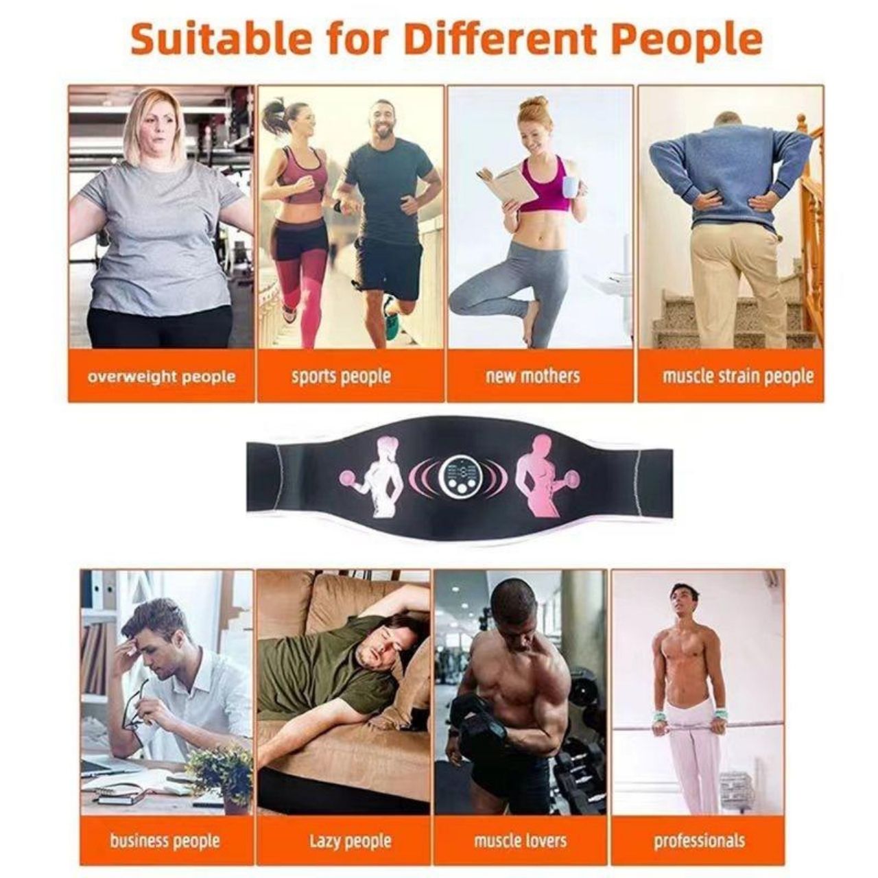 FitnessBelt, pas do stymulacji mięśni brzucha - Image 5