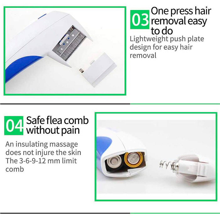 Grzebień elektryczny jest całkowicie nieszkodliwy dla zwierząt i niezwykle przyjemny!