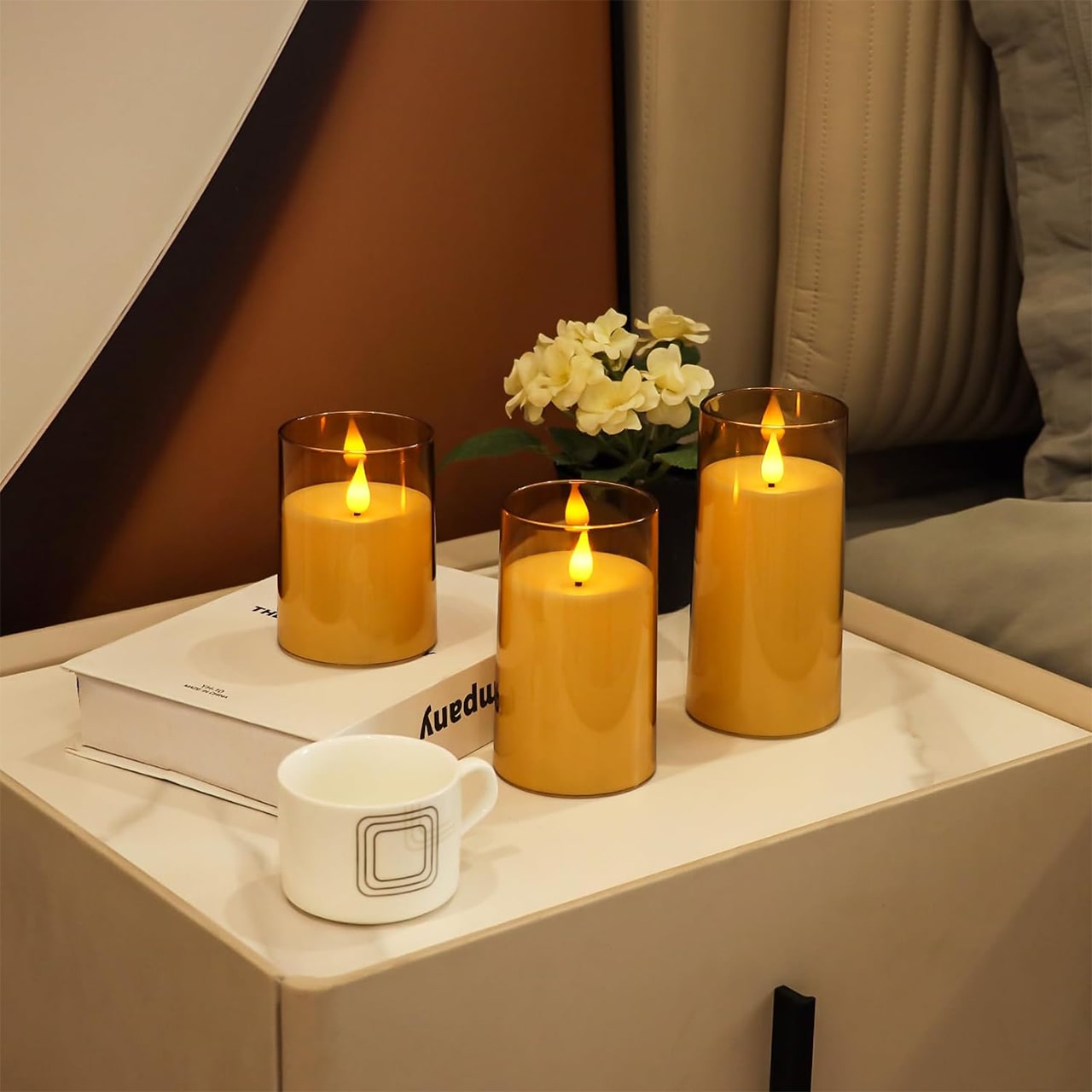FlickCandles, zestaw eleganckich świec dekoracyjnych (3 sztuki) - Image 2