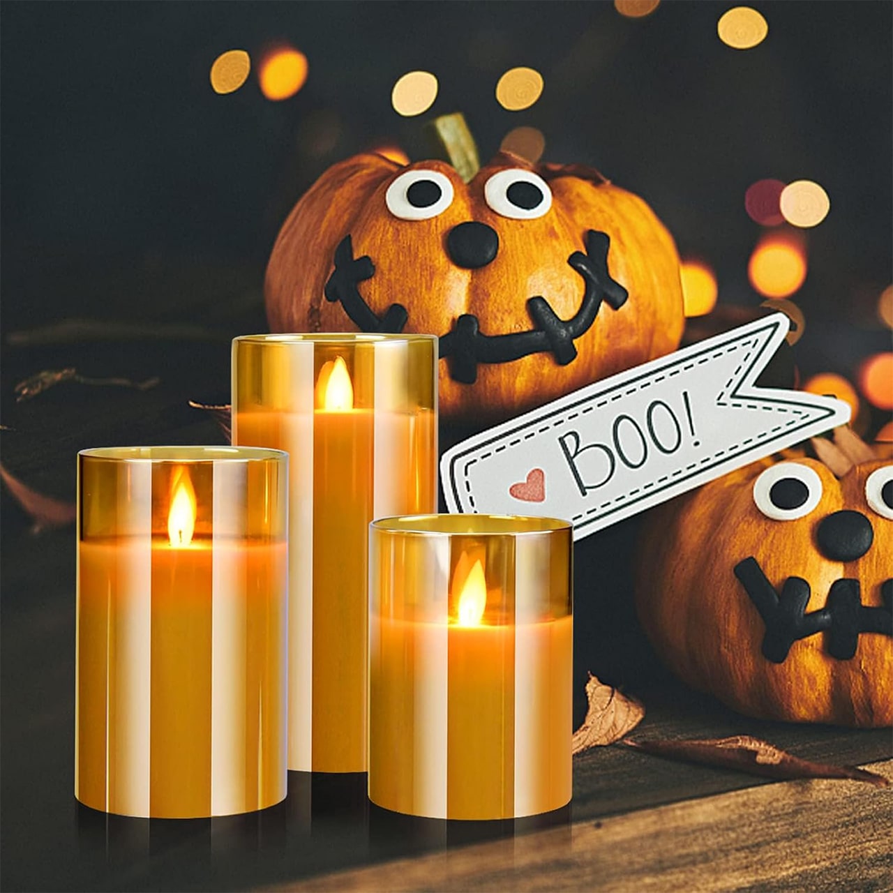 FlickCandles, zestaw eleganckich świec dekoracyjnych (3 sztuki) - Image 3