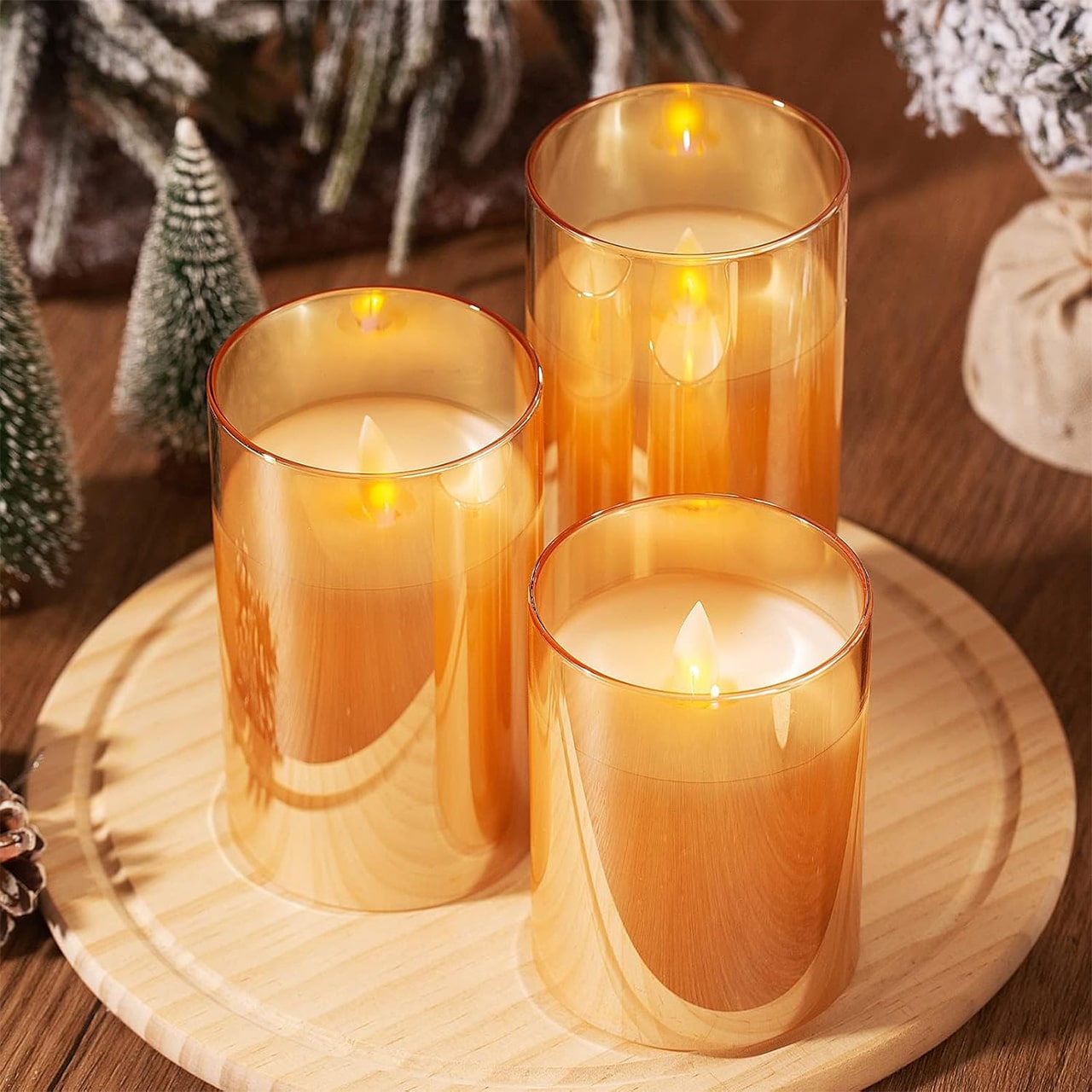FlickCandles, zestaw eleganckich świec dekoracyjnych (3 sztuki) - Image 4