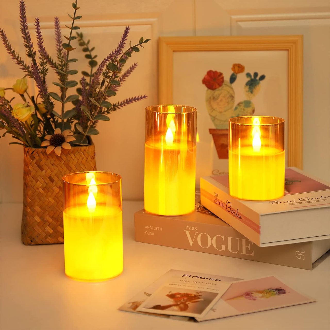 FlickCandles, zestaw eleganckich świec dekoracyjnych (3 sztuki) - Image 7