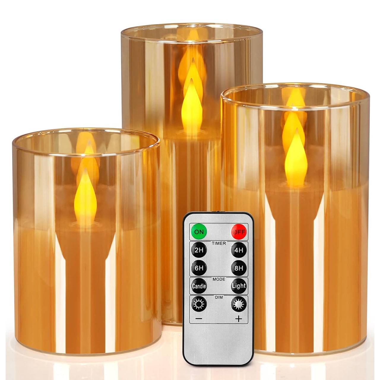 FlickCandles, zestaw eleganckich świec dekoracyjnych (3 sztuki) - Image 9