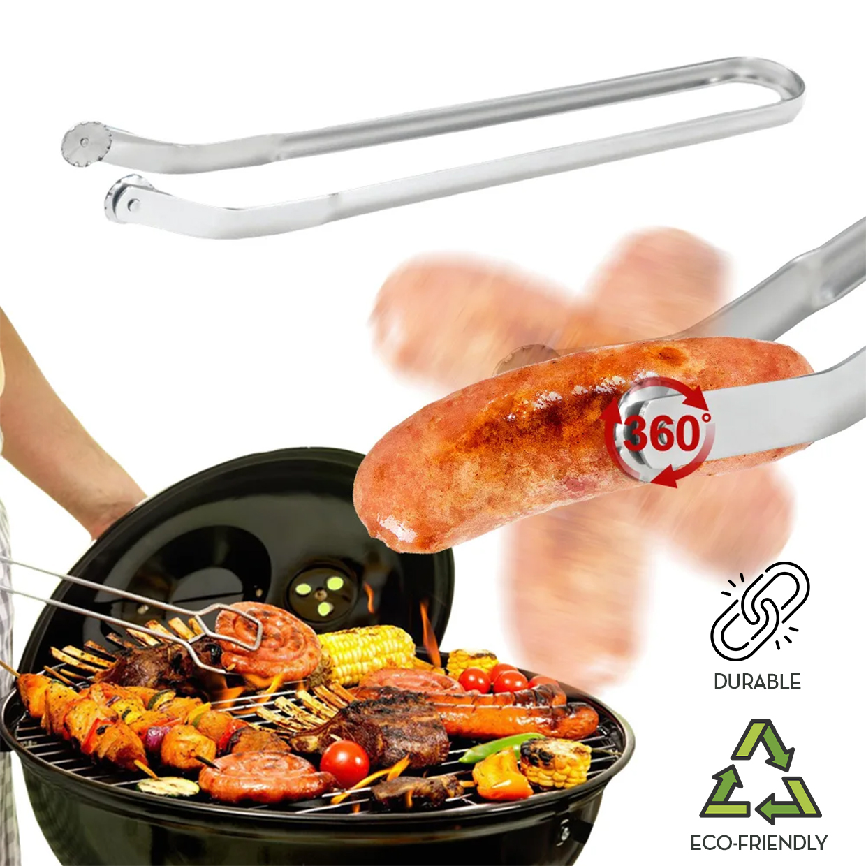 FlipBBQ, gadżet do obracania mięsa i warzyw na grillu - Image 7