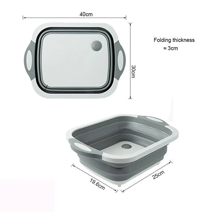 FoldableStrainer wielofunkcyjne sitko, pojemnik do przechowywania i deska do krojenia w jednym - Image 9