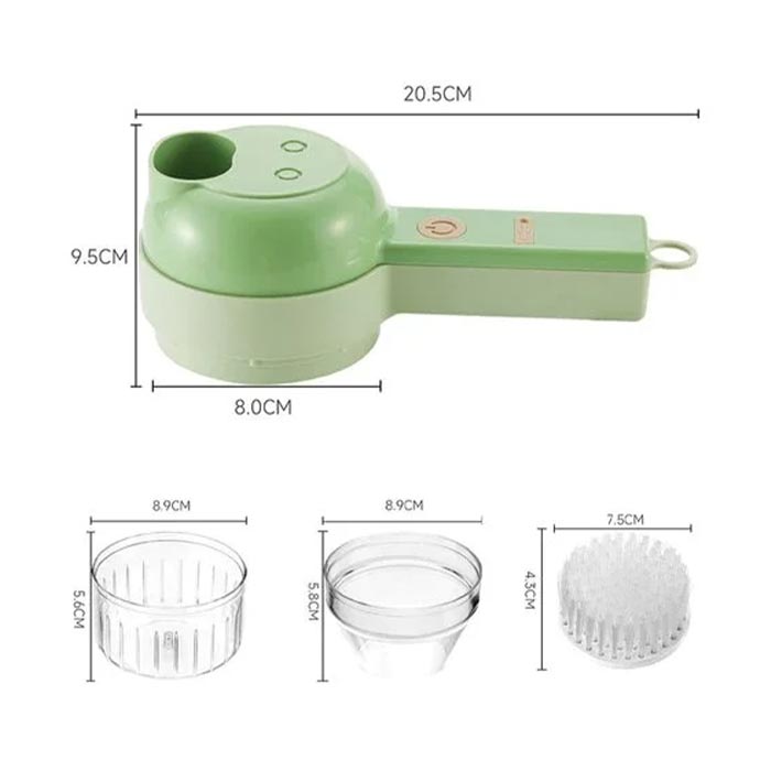 FoodProcessor, 5-częściowy zestaw kuchenny do siekania, krojenia, obierania i czyszczenia - Image 8